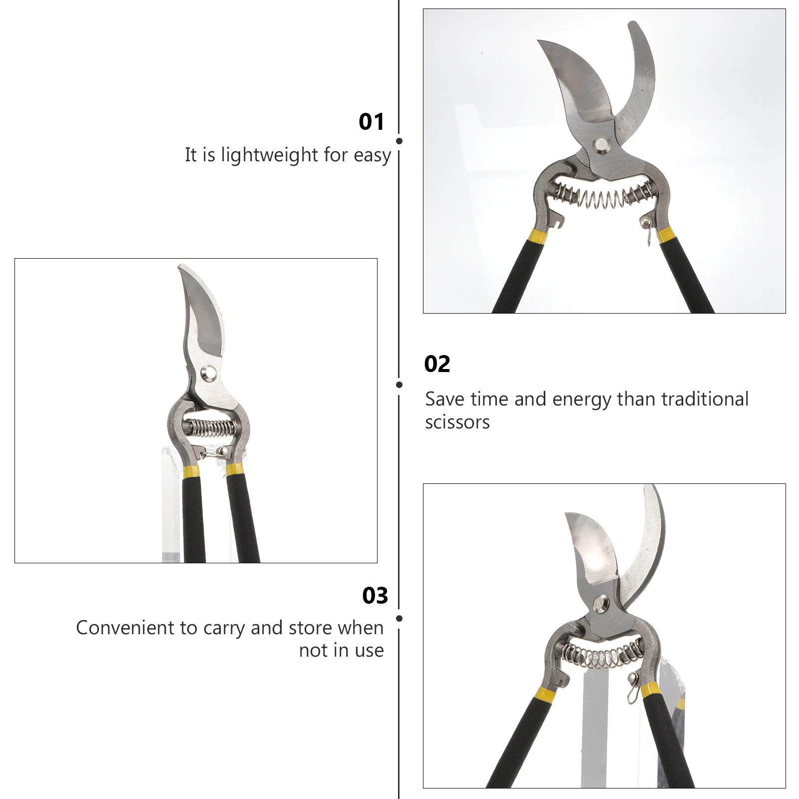 

1pcs Lightweight Durable Shears High Efficiency Garden Trimming Tool For Pruning Shears Twigs Branches Gardening Scissors