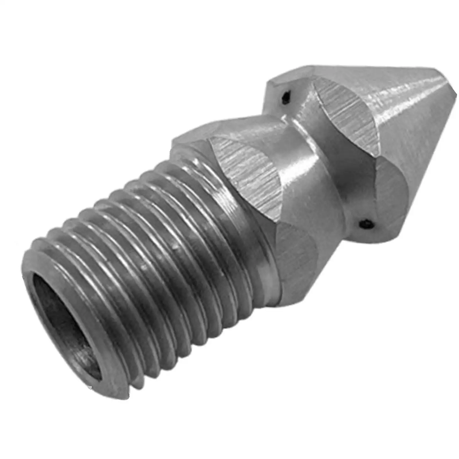 Industrial Sewer Jetter Spray Nozzle Stainless Steel Drain Unblocker Automatic Watering Nozzle for Professional Pipe Cleaning