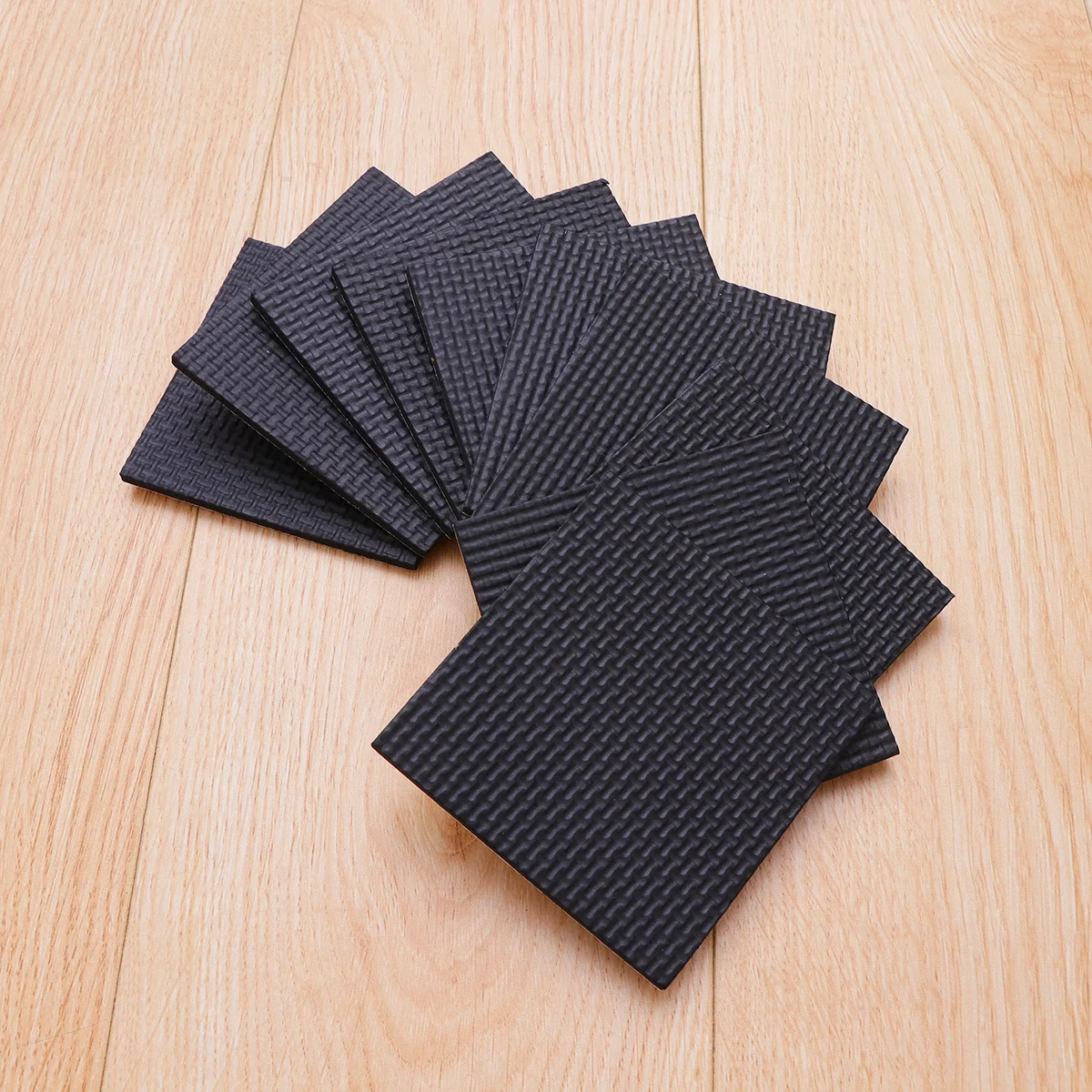 

Anti-Slip Pads For Furniture Eva Floor Protectors Chair Grippers Stop Sliding Noise Reduction Square Black Furniture Leg