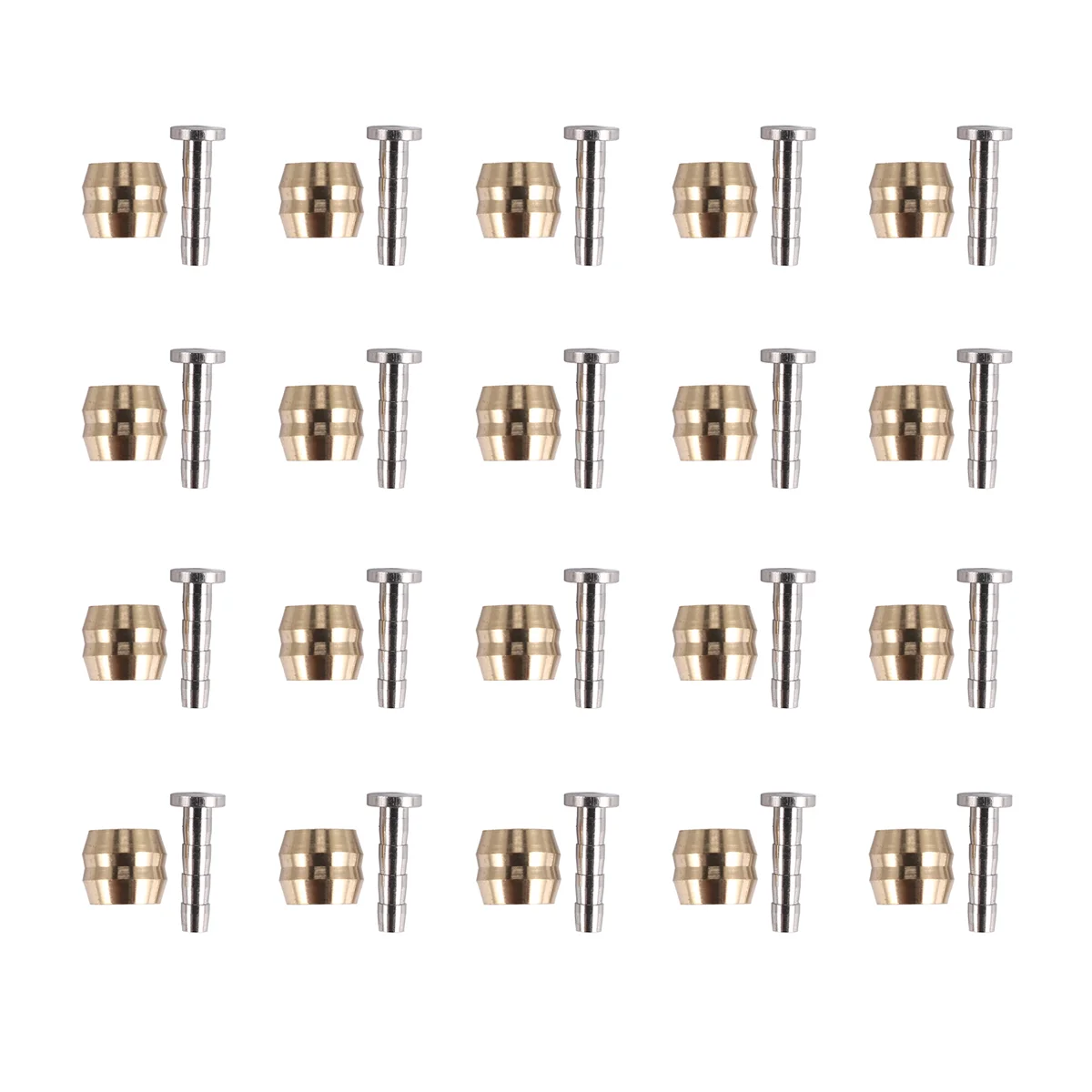 T72C 20Pcs Bicycle Brake Olive Brass Connecting Insert Kit for Shimano BH90 Hydraulic Disc Brake Hose,1