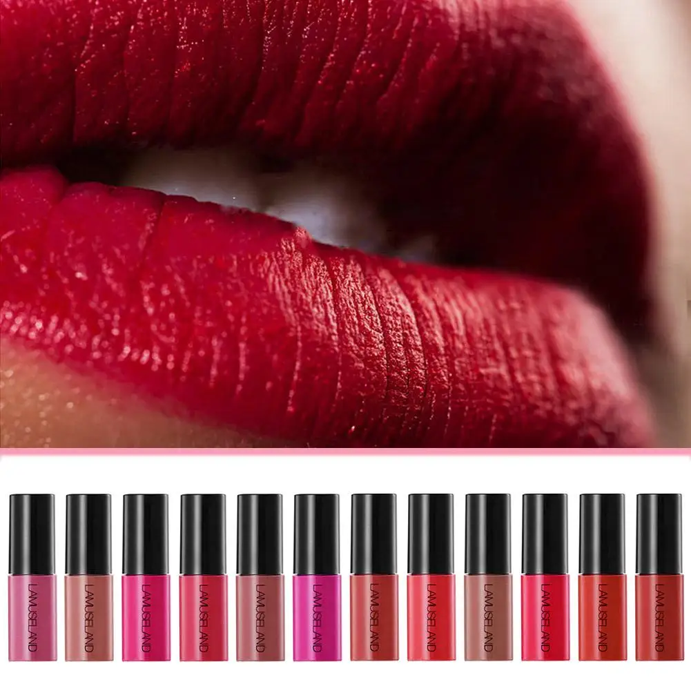 12 Kleuren Professionele Lipgloss Monster Lip Glazuur Matte Lange Cup Lippenstift Vloeistof Langdurige Cosmetica Non-Stick P6b0