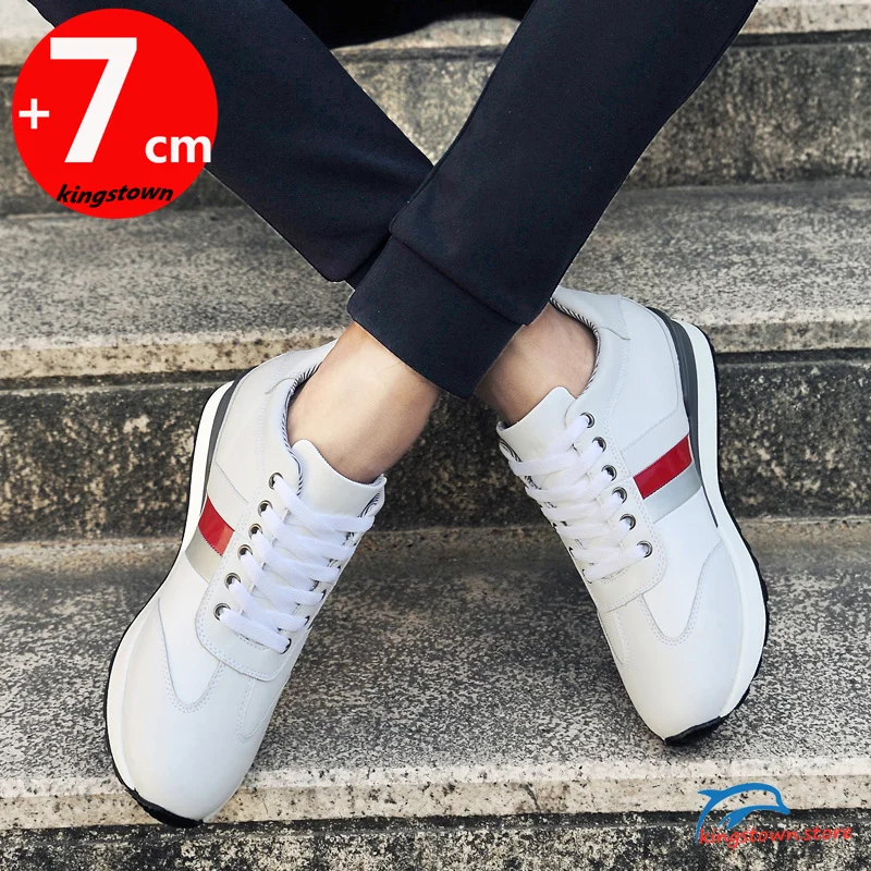 Elevator Shoes Men Sneakers Man  Height Increase Insole 7CM  Tall Chunky