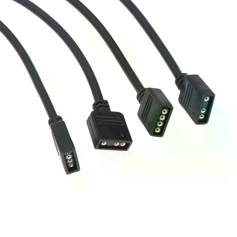 5V 3 Pin 12V 4pin ARGB Splitter Connector Extension Cable For PC Computer Fan Motherboard AURA RGB LED Strip Light
