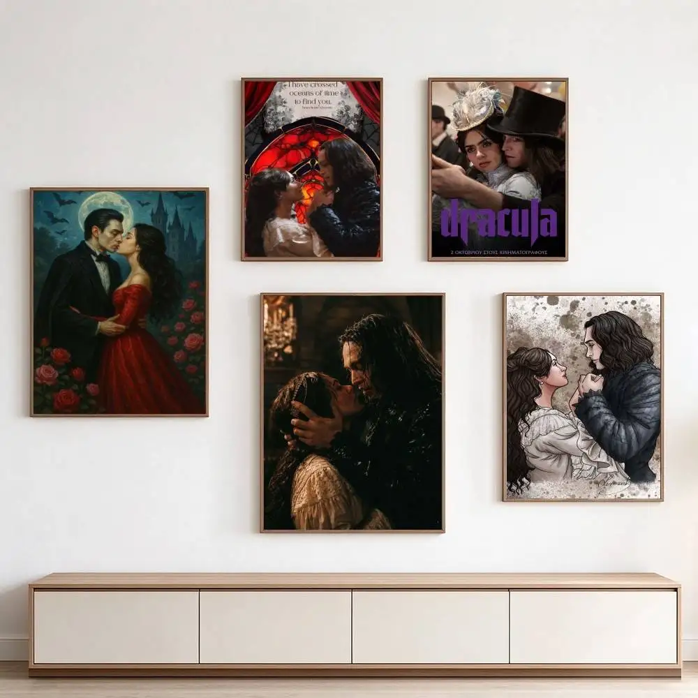 D-Dracula A Love-E Tale  Poster Waterproof Wall Art Sticker For Bar Living Room Vintage Decor High Quality Print Gift