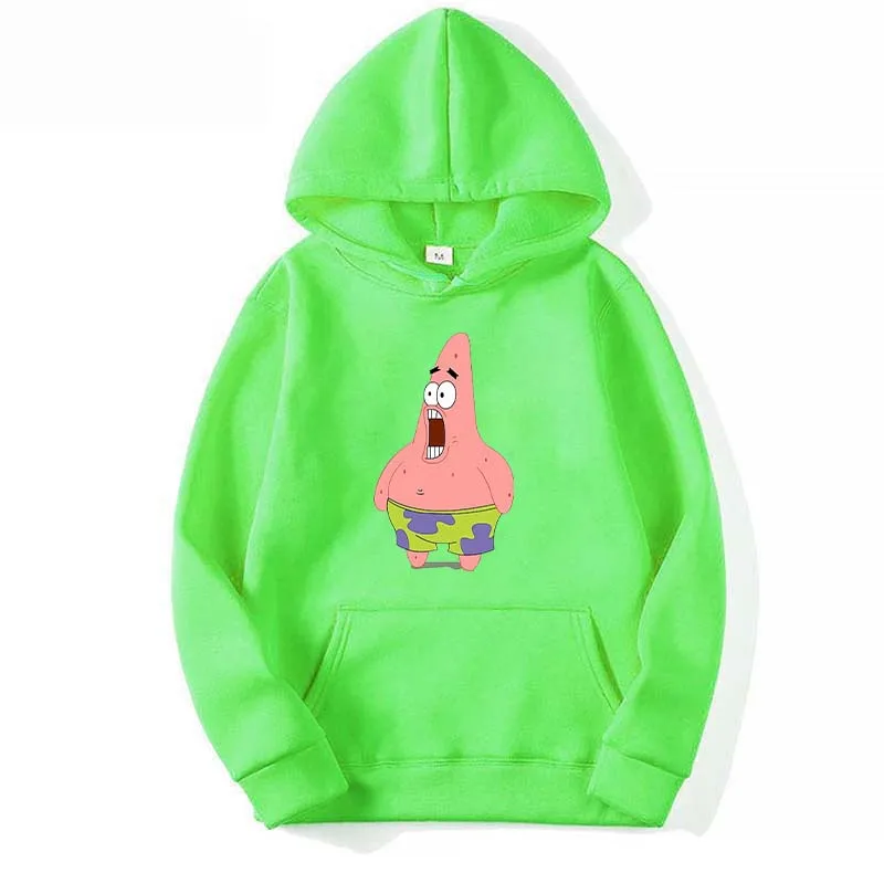 Surprised Patrick Star 2026 New Fashion Cartoon Anime Street Sports Men's Hoodies Women's Couple Hoodies Free Shipping