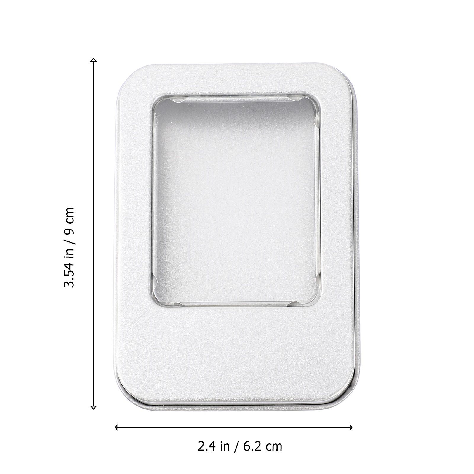 

Usb Flash Drive Storage Boxes Window Design Tinplate Metal Box Compact Organizer Home Office Storage Case For Candy
