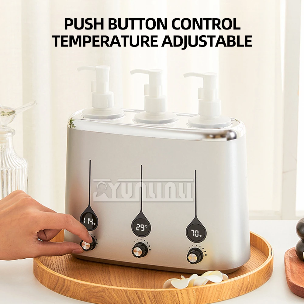 Oil Bottle Warmer Heater LED Screen spa equipment for Salon SPA Massage Hotel Single Bottle Adjustable Temperature Oil Heater