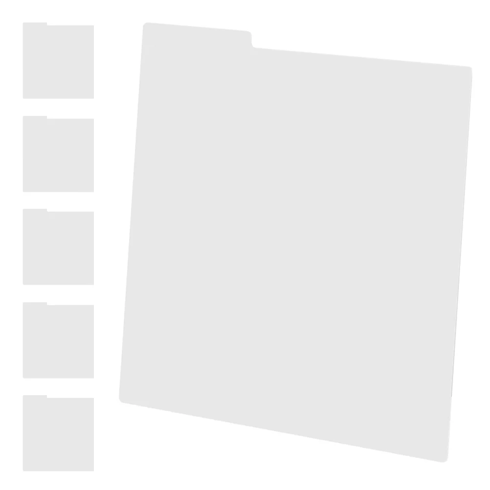 

6Pcs White Record Dividers Vinyl Album Separators Easy Install Book Shelf Dividers for Home Office Library Organization