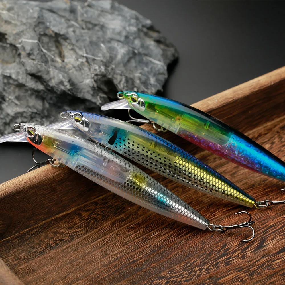Fishing Lure Floating Minnow 130mm 20g Flash Blader Wobbler Long Casting Hard Bait For Pike Bass