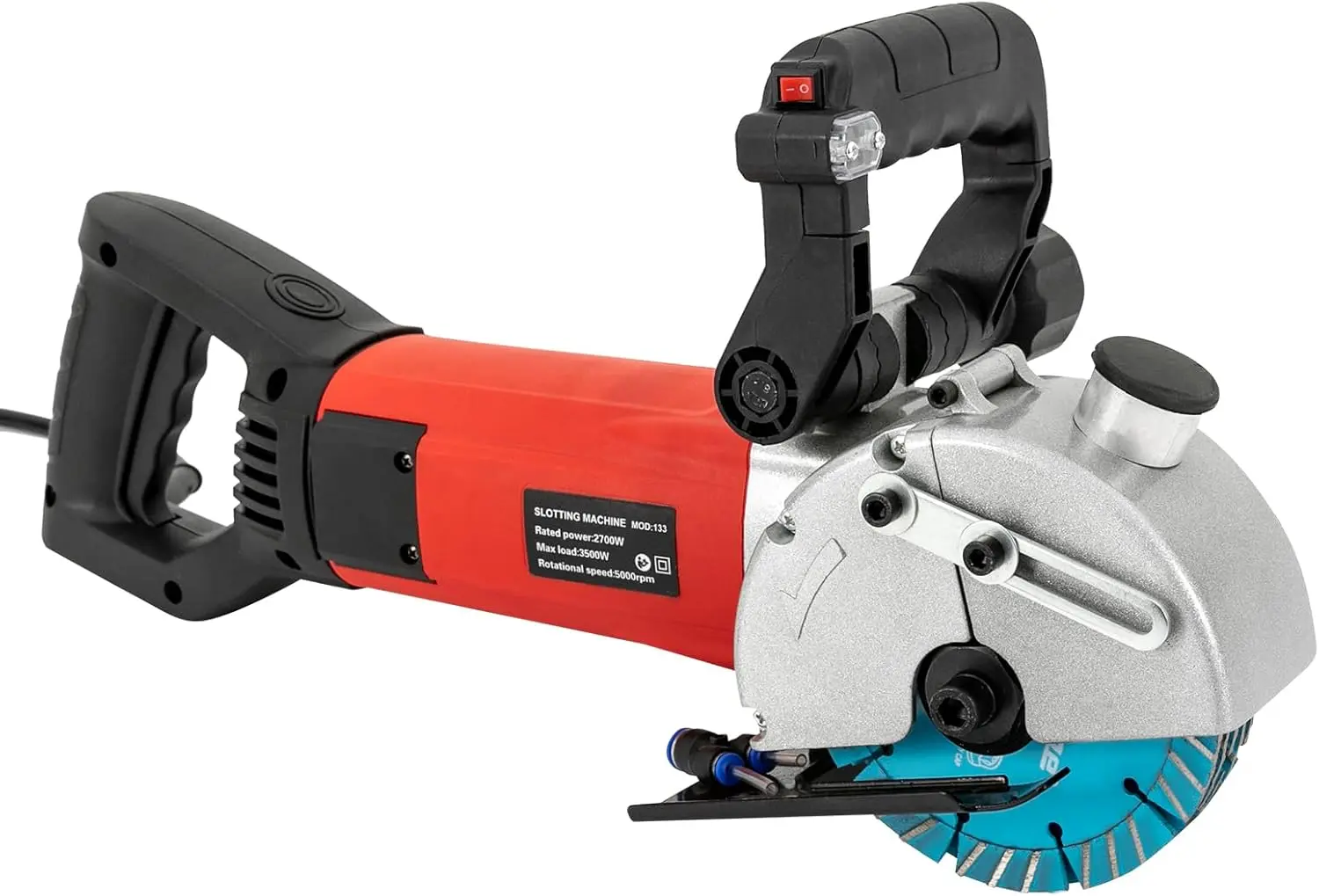 

3500W Electric Wall Groove Cutting Machine, 110V Slotted Machine Channels Cutter with Carrying Case for Cutting Slotting Marble