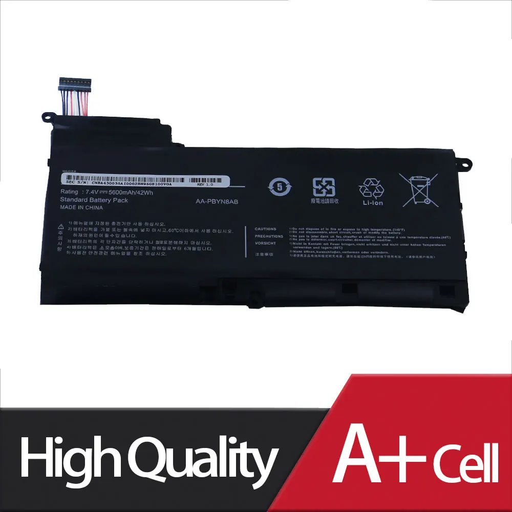 New AA-PBYN8AB Laptop Battery For Samsung NP530U4B NP530U4C NP535U4C NP520U4C BA43-00339A AA-PLYN8AB 7.4V 45Wh Free tools