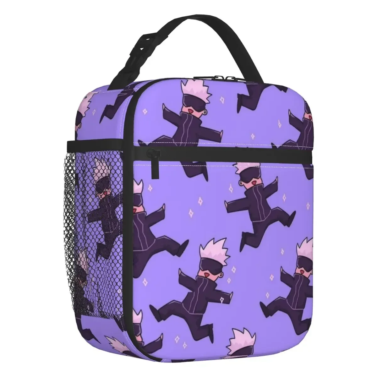 

Gojo Anime Portable Lunch Box Women Leakproof Jujutsu Kaisen Cooler Thermal Food Insulated Lunch Bag School Children Student