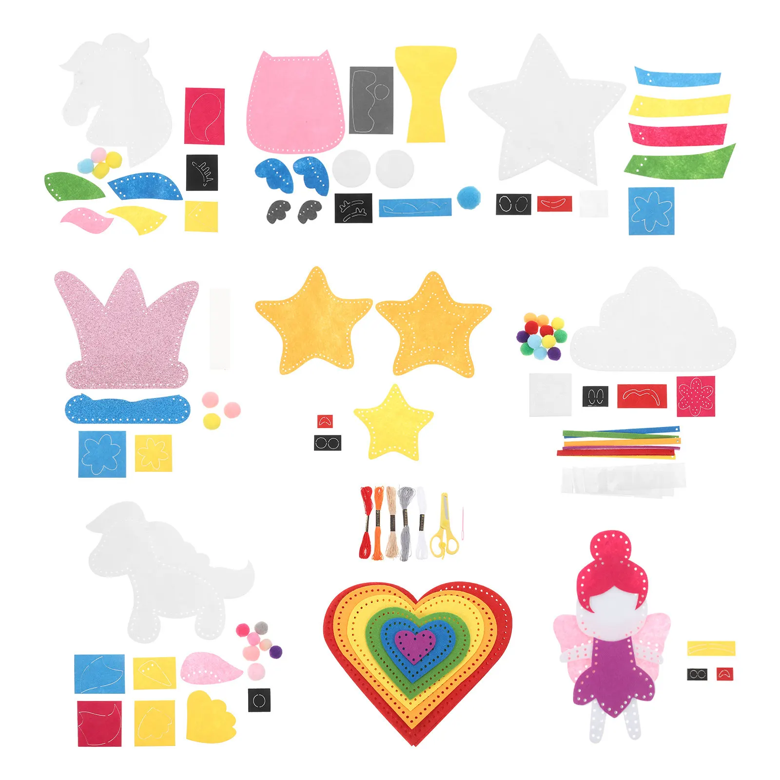 kit-per-cucire-in-feltro-per-bambini-forniture-per-lavori-artigianali-in-feltro-giocattoli-animali-per-principianti-ragazze-principianti