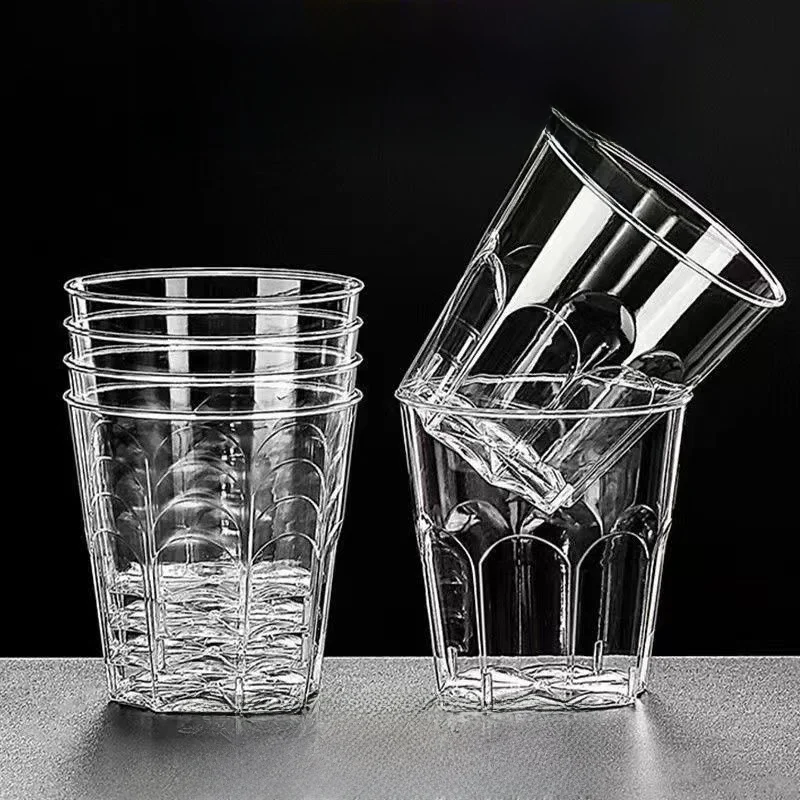 

Thickened Plastic Transparent Disposable Cup Air Travel Water Cup Home Use Commercial Drinking Cup for New Year Household