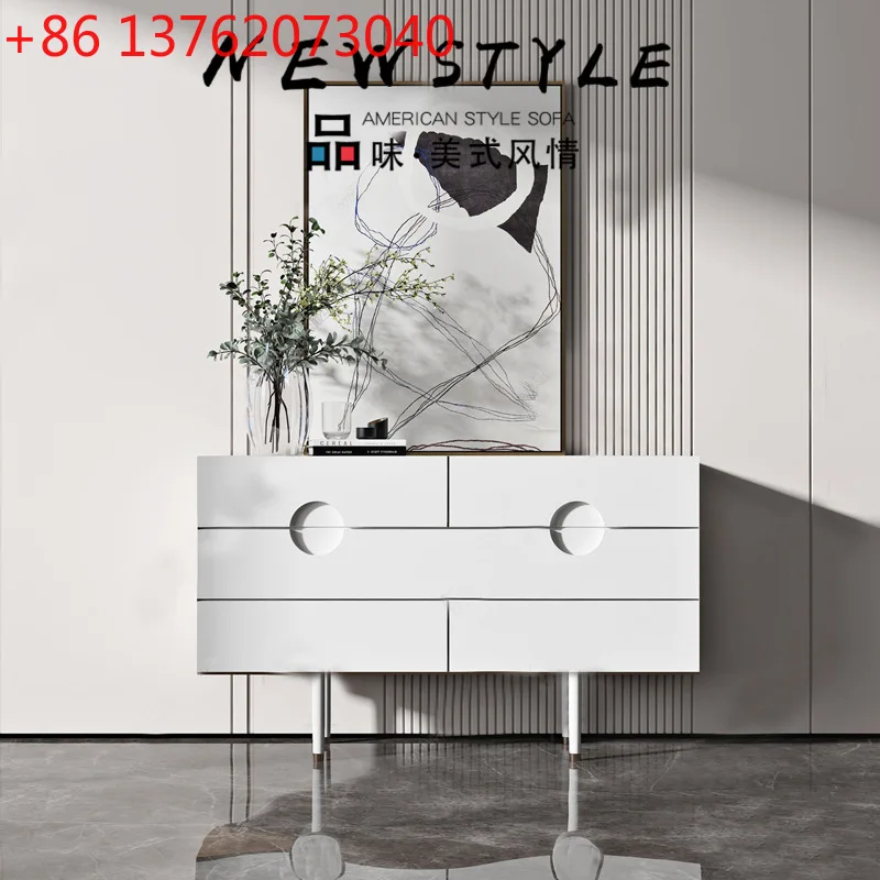 

Комодный шкаф с фортепианной краской, итальянский креативный шкаф на крыльце, простой шкаф с выдвижным ящиком