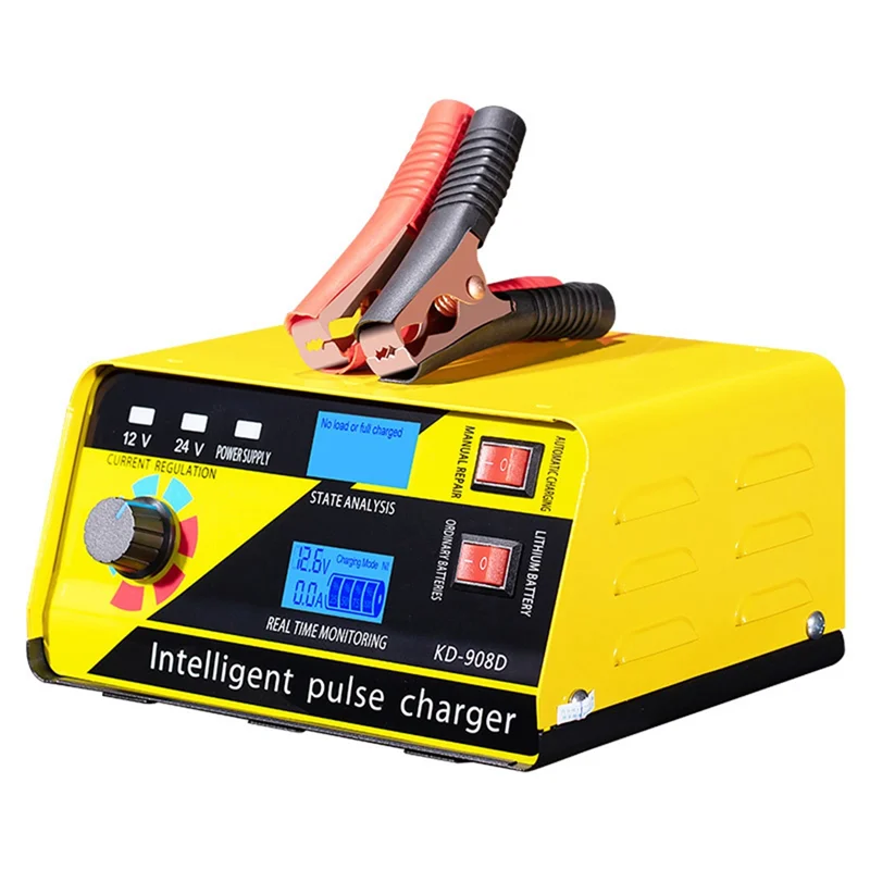 NNR- 12V24V Battery Smart Charger 260 High Power Intelligent Repair Charger for Lead-Acid Batteries Suitable US Plug