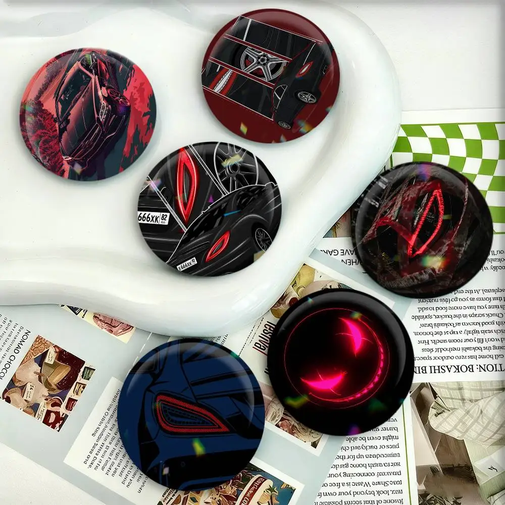 

Cool Cls-63 Car Badges 25 32 44 58 75 mm Round Fans Collect Friends Gifts Brooch Souvenir