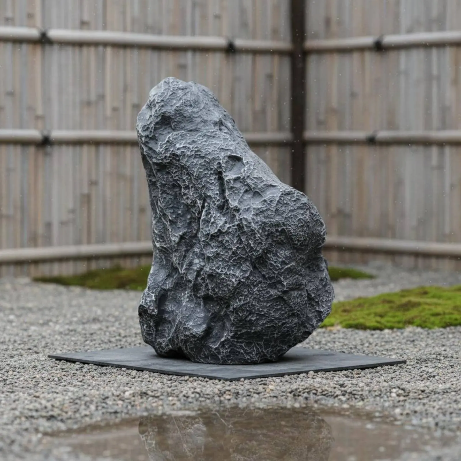 Fiberglass Landscape Rock Long-Lasting Realistic Landscape Rock Resin Garden Boulder Lightweight Artificial Stone