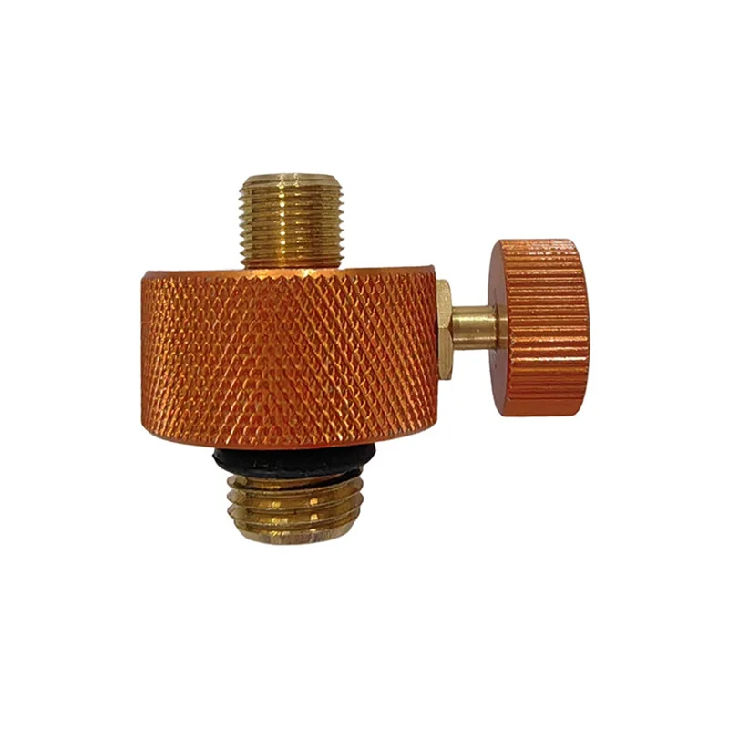 

A26F-Burner Head Adapter Orange Valve Double Internal Thread Easy Installation For Outdoor Camping