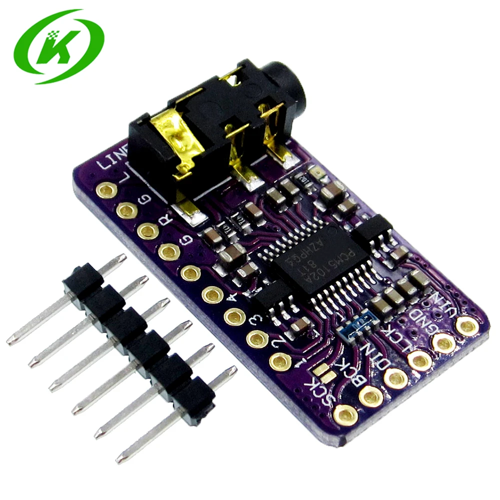 Interface I2S PCM5102 DAC Decoder GY-PCM5102 I2S Player Module For Raspberry Pi pHAT Format Board Digital PCM5102A Audio Board
