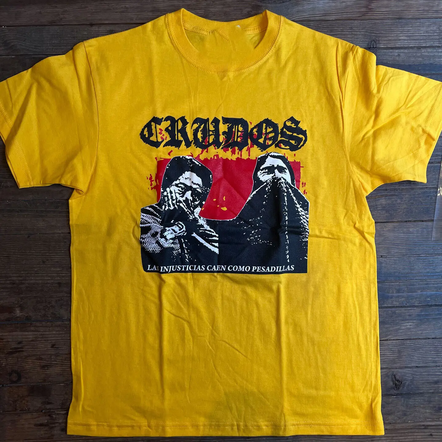 LOS CRUDOS LAS INJASTICIAL 2 Yellow All Size Gift For Fan Shirt AG961