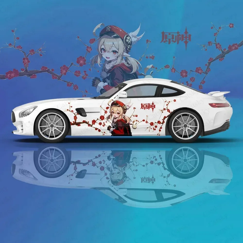 Genshin Impact Klee-calcomanía de animal para coche, película protectora de vinilo, gráficos laterales de carreras, accesorios de envoltura, pintura en aerosol, pegatinas para automóviles