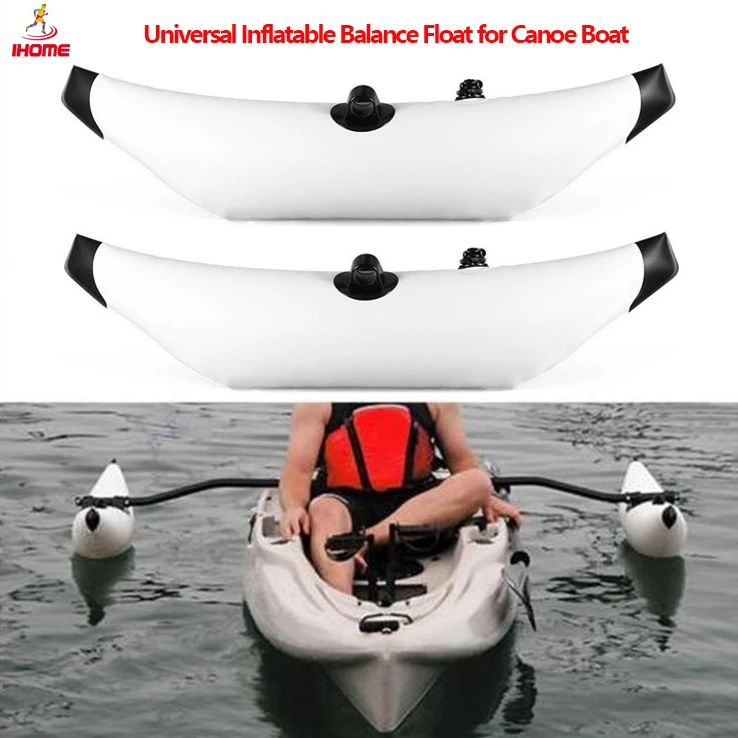 Universal Inflatable Balance Float for Canoe Kayak Boat with Sidekick Arms Rod  Canoe/Rowing Fishing Float Stabilizer System Kit
