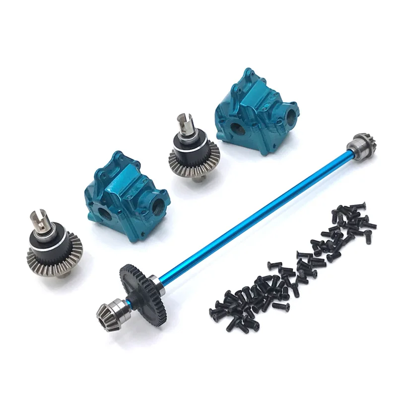 Upgrade Metal Center Drive Shaft Assembly Gearbox Differential Kit For Wltoys 144010 144001 144002 parts