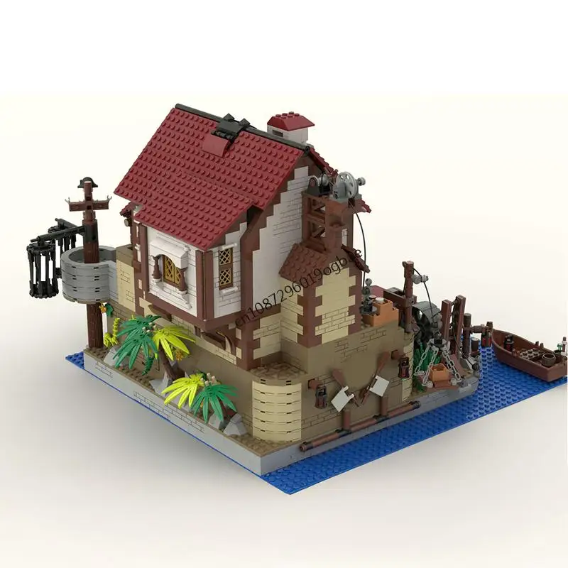 

New 2869Pcs Moc European Medieval Pirates Series The Pirates Pub Model Diy Creative Ideas Kids Toy Birthday Gift Building Blocks