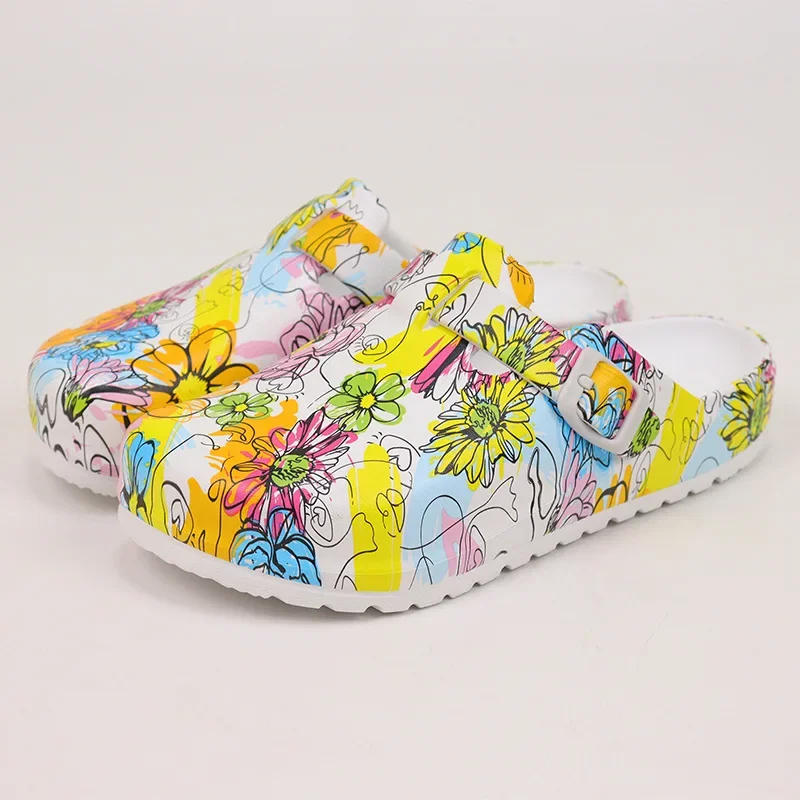 Fashion women\'s outdoor garden shoe impression Eva sandals soft-soled protective shoes creative cartoon shoes woman
