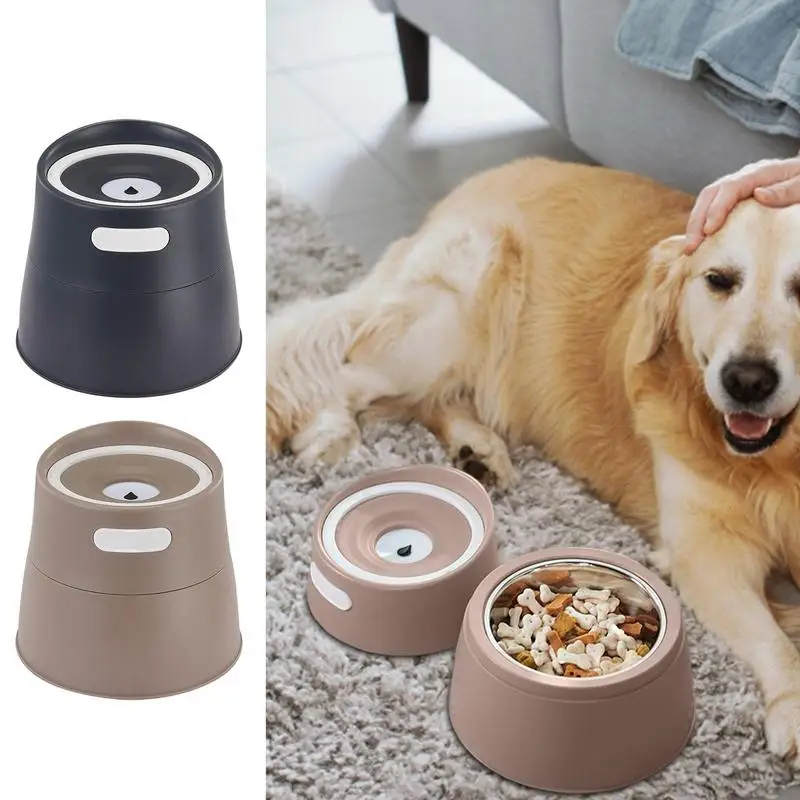 Stainless Steel Dog Bowls Non Slip Food Water Bowls Stackable Food Water Set With Two Bowls For Cat Dogs Easy Cleaning Set