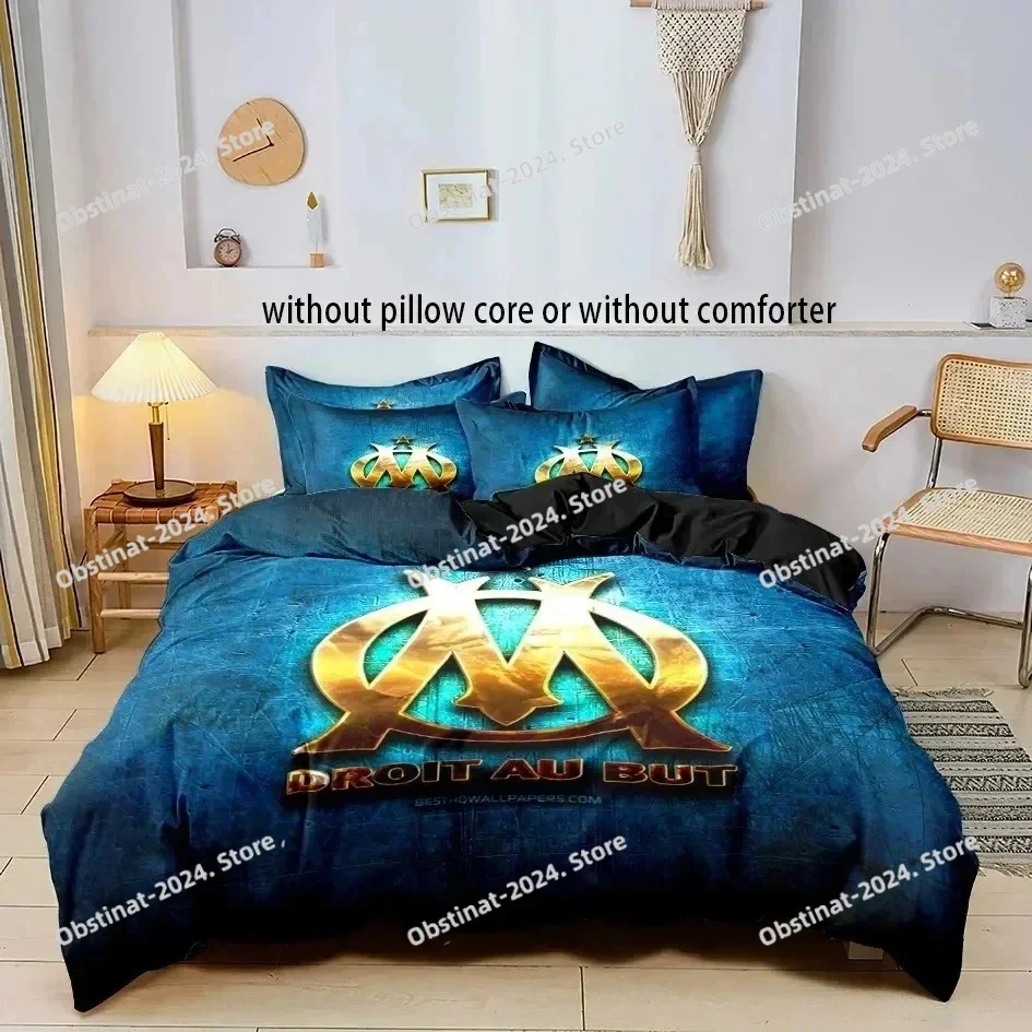 M-marseille Fashion Digital printed Bedding set for Adult and boys bedroom，Duvetcover Pillowcase Double bed full size