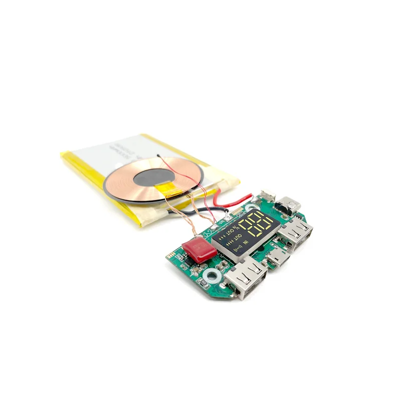 Custom.10000 mAh Power Bank Pcb Board Dual USB 5V 2.1A 1A Mobile Power Bank Wireless PCB Board Step Up Mod