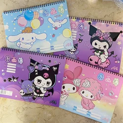 2023 Sanrio Cartoon Cute Melody Coolomey Painting Coil A4 Drawing Sketch Book Sketch Book White Paper Sketch Special Wholesale