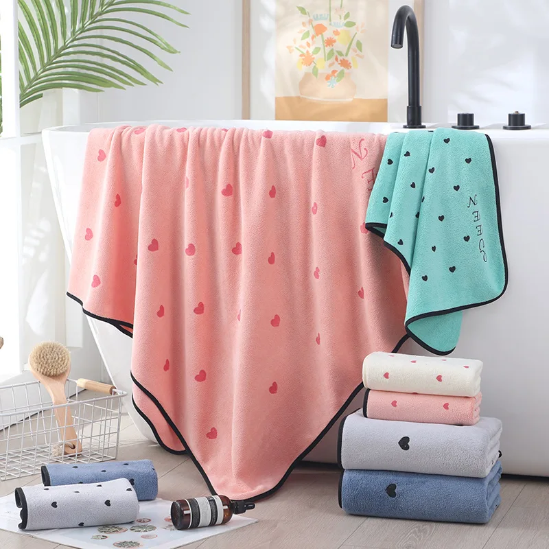 Microfiber printed towel Bath towel Merchant supermarket direct absorbent beach towel