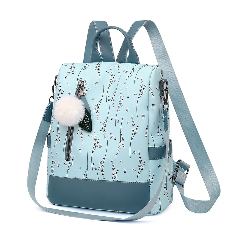 Europe and the United States new women's shoulder bag fashion leisure anti-theft travel backpack large-capacity student bag.