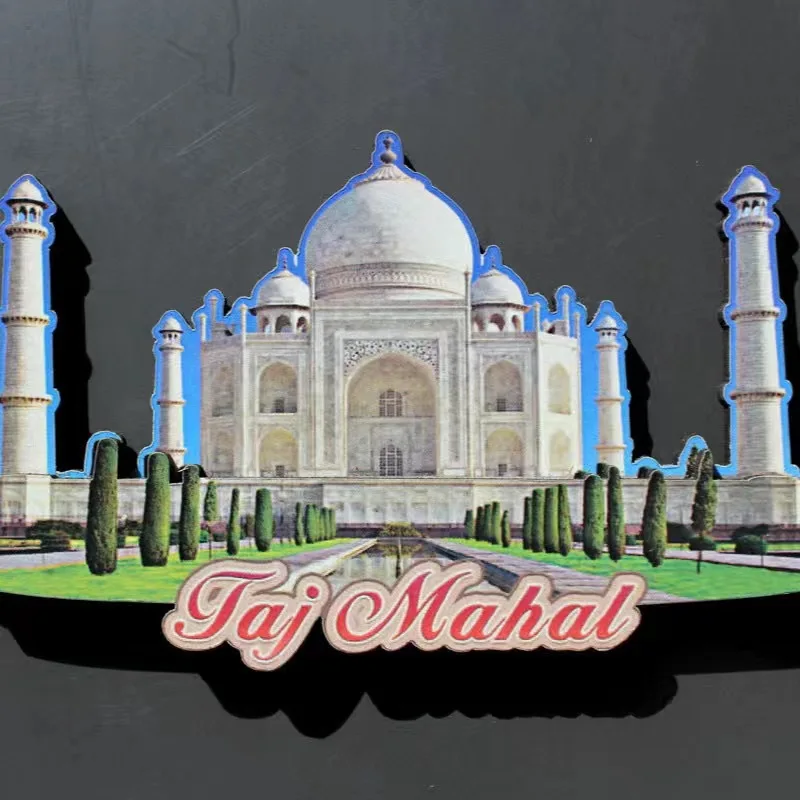 India Fridge Magnet Taj Mahal Refrigerator Magnetic Sticker Souvenir Resin Refrigerator Magnet Sticker Home Decoration