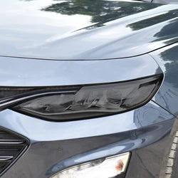 For Chevrolet Malibu 2019-2022 Car Headlight Protective Film Vinyl Restoration Transparent Black TPU Sticker