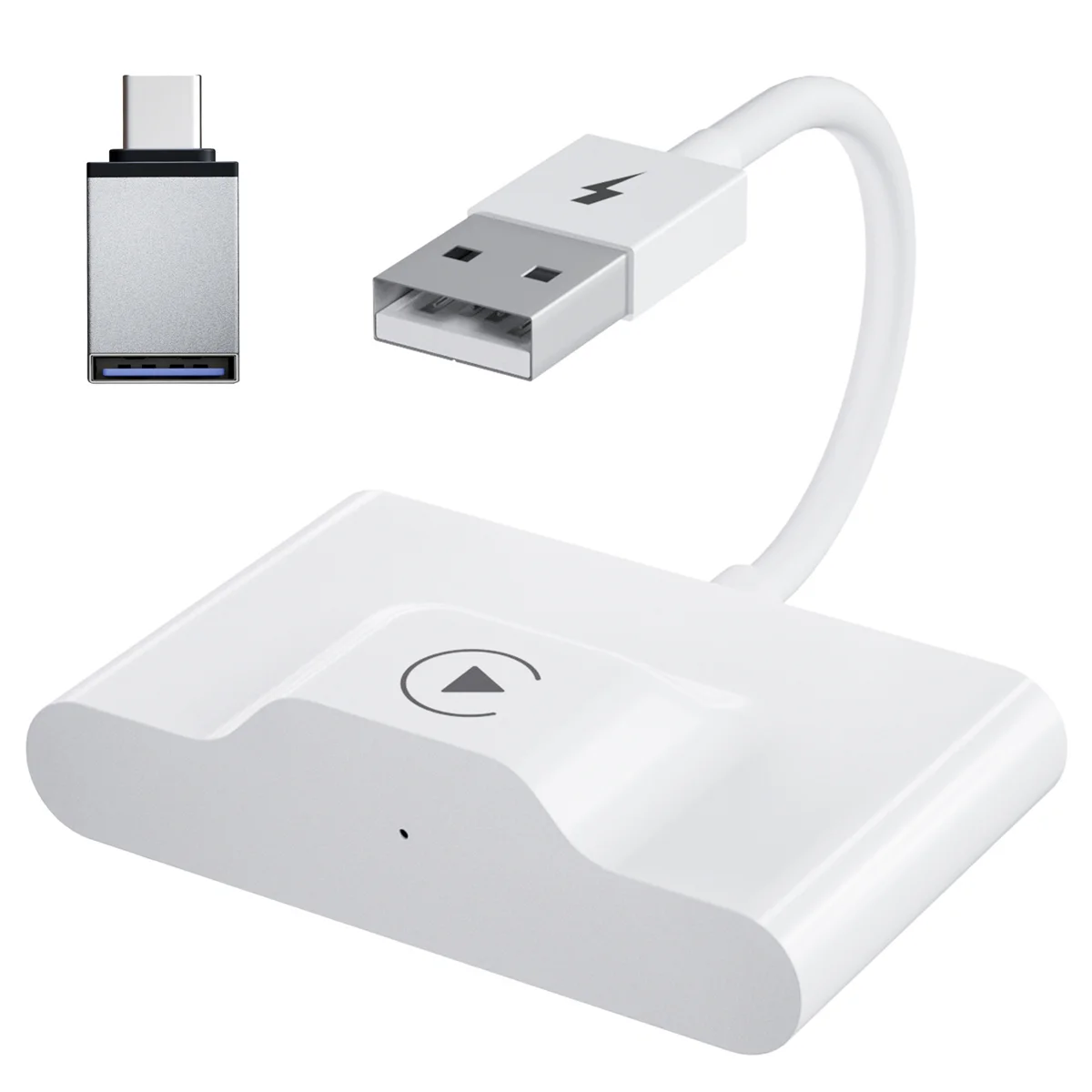 

T07C-Wireless CarPlay Adapter Wired to Wireless Carplay Dongle for Apple iPhone WiFi Online Update Wireless CarPlay Adapter B