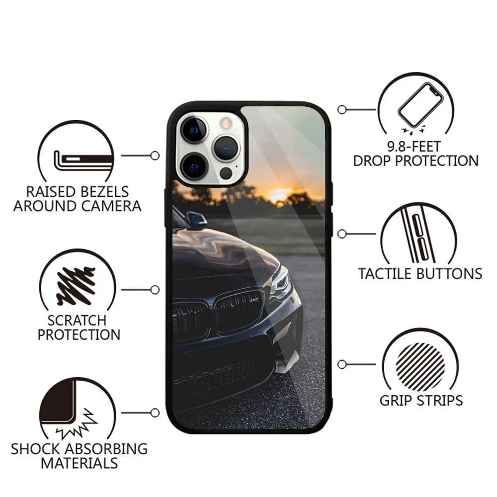 B-Blue Black Car cool B-Bmwes-S Phone Case For iPhone 15,14,13,12,11,Plus,Pro,Max Mini Magsafe Magnetic Wireless Charging