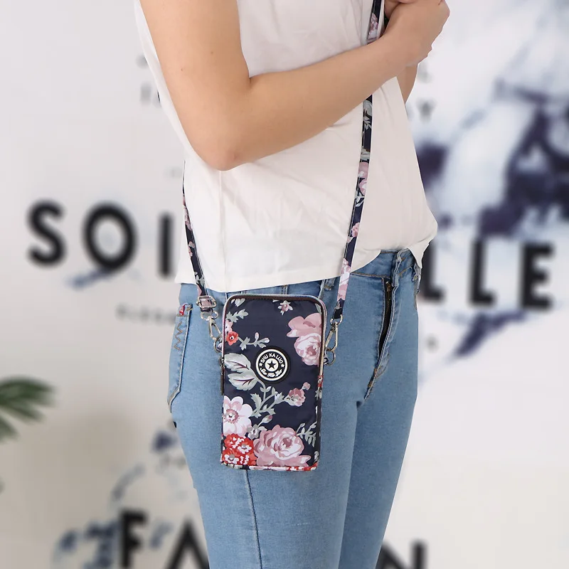 Shoulder Bag Nylon Women Mobile Phone Bag Mini Female Messenger Purse Lady Wallet Small CrossBody Bag Women Handbag сумка женска