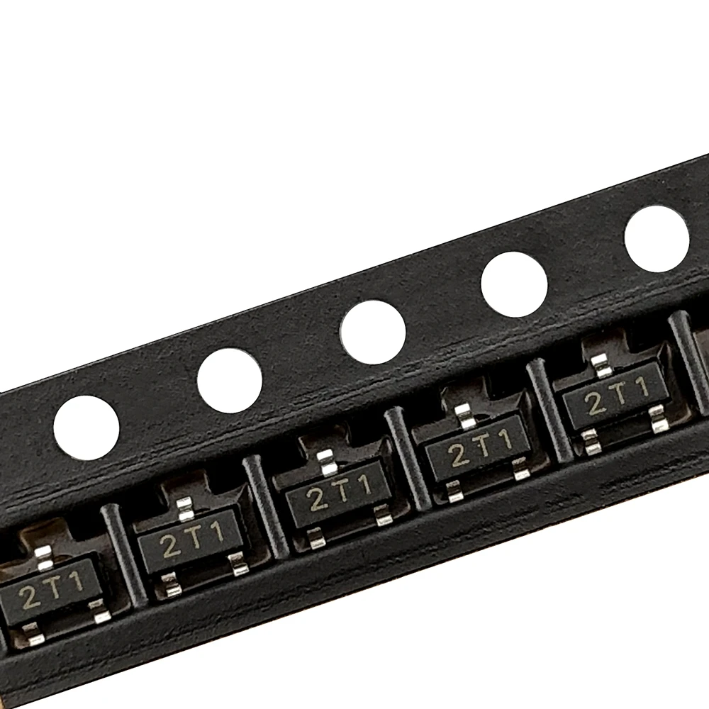 (100 pcs) S9012 SOT-23 SMD PNP Signal transistor triode 200MA 500MA (Marking 2T1)