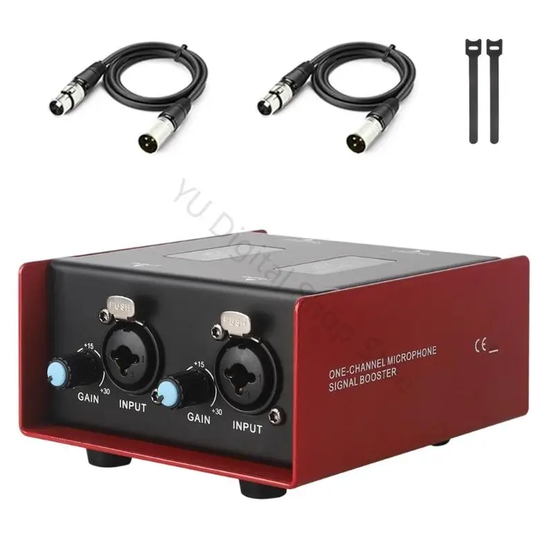 96BA Stage Voice Lifter mit Metallgehäuse, dynamischer Gesangsvorverstärkerbox und Frontpegelregler für Live-Hosting – Detail 5