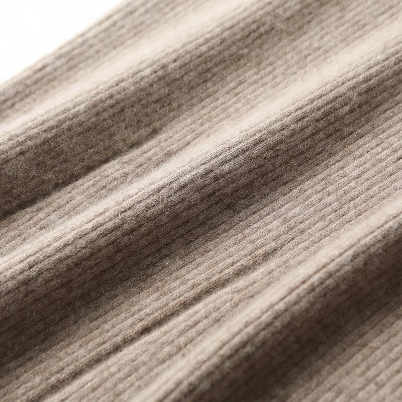 Women100% ميرينو الصوف قاعدة س الرقبة البلوز فستان متماسكة بلون الجلد ودية المألوف لينة الخريف الشتاء ملابس علوية