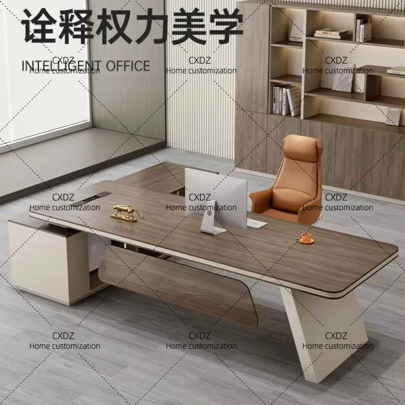 XXFashion Creative Office Desk Chinese Big Size Salon Events Save Space Office Desk Aestheti Home Decoratio