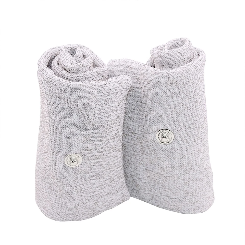 1 Set Conductive Silver Fiber TENS / EMS Electrode Treatment Gloves + Socks + Wrist Pads + Cable for Meridian Acupressure Device