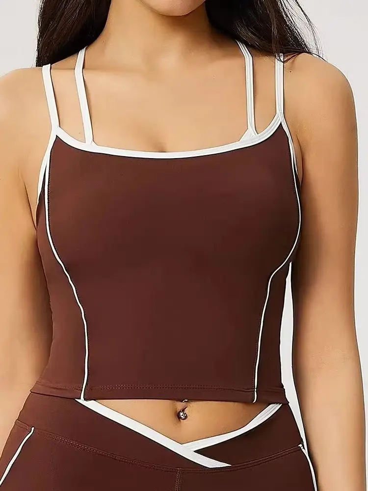 

Women Fitness Yoga Bras Race Back Sports Underwear Nylon Top Women Bra Sexy Breathable Underwear For Women Gym High Strength Top