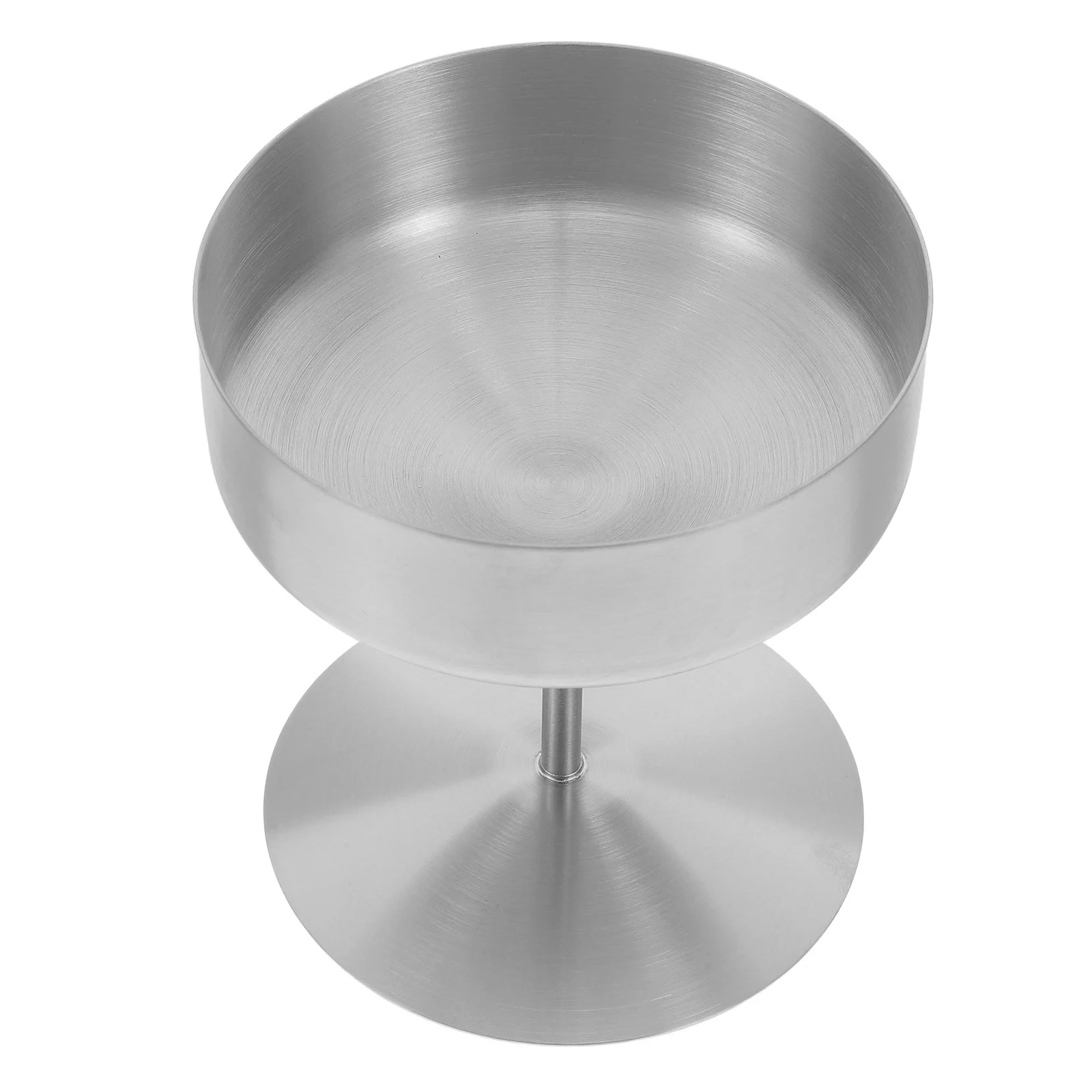 

200Ml Stainless Steel Dessert Cup Footed Ice Cream Bowl Pudding Serving Glass Modern Nonstick Easy Clean Metal Dessert Bowl For