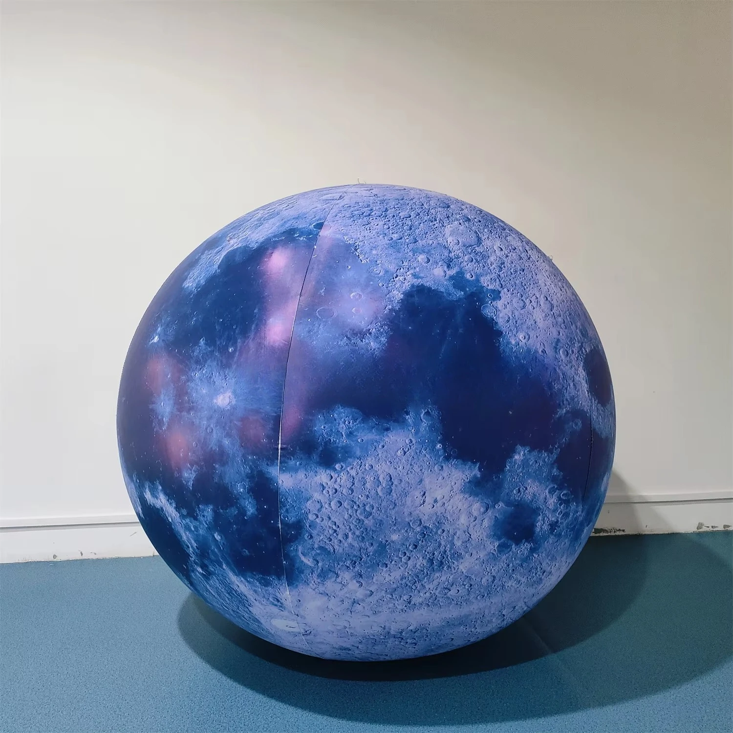 Party decoration with custom lighting inflatable giant moon row planet balloon floating inflatable moon