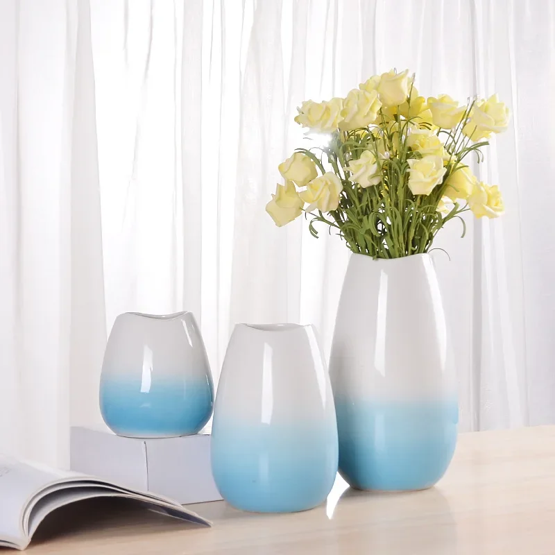 Vase transparent color hydroponic plant dill vase living room decorative flower arrangement creativity